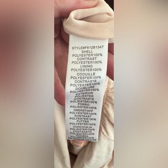 Anthropologie Adelyn Rae Grid Graphic Romper Sheer Sleeves NWT Size Medium - Picture 5 of 12